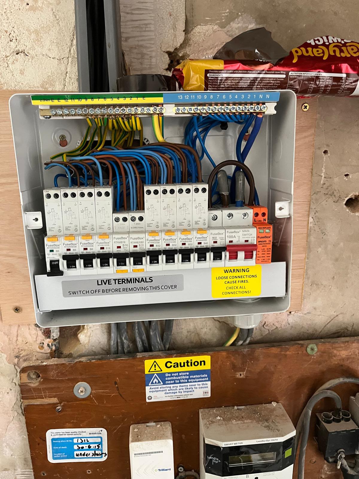 New consumer unit after upgrade